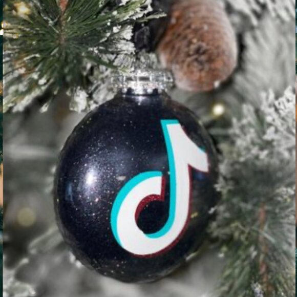 Christmas Ornament, Holiday Gift, Social Media Inspired Present, Vinyl, Glitter - Picture 5 of 12